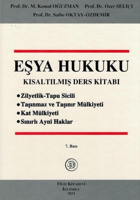 Eşya Hukuku Kısaltılmış